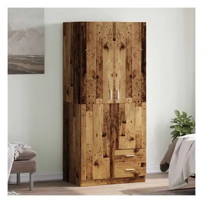 vidaXL Šatní skříň old wood 80 x 52 x 180 cm kompozitní dřevo