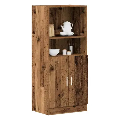 vidaXL Kuchyňská skříňka old wood 57x41,5x131,5 cm kompozitní dřevo