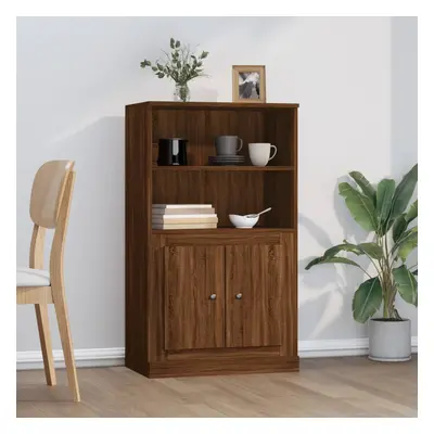 vidaXL Skříň highboard hnědý dub 60 x 35,5 x 103,5 kompozitní dřevo