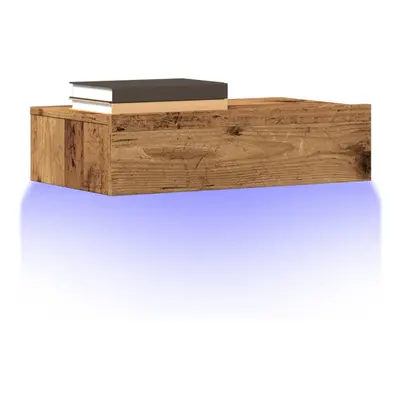 vidaXL TV skříňky s LED osvětlením 2 ks old wood 60 x 35 x 15,5 cm