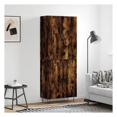 vidaXL Skříň highboard kouřový dub 69,5 x 34 x 180 cm kompozitní dřevo