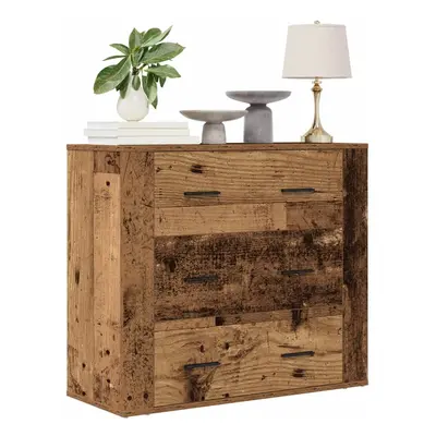 vidaXL Příborník old wood 80x33x70 cm kompozitní dřevo