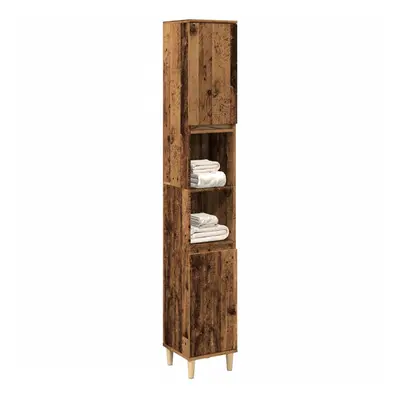 vidaXL Koupelnová skříňka old wood 30 x 30 x 190 cm kompozitní dřevo