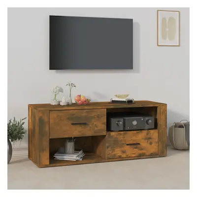 vidaXL TV skříňka kouřový dub 100 x 35 x 40 cm kompozitní dřevo