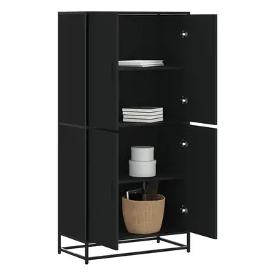 vidaXL Skříň highboard černá 68 x 35 x 139 cm kompozitní dřevo