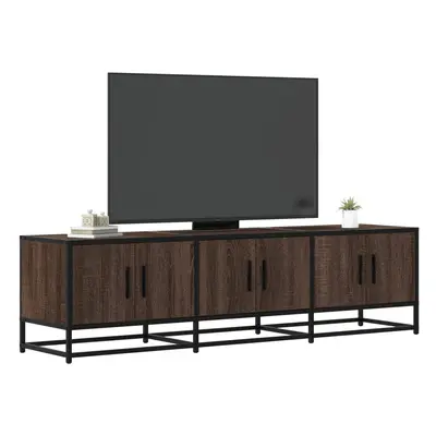 vidaXL TV skříňka hnědý dub 150 x 35 x 41 cm kompozitní dřevo a kov