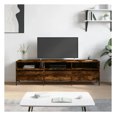 vidaXL TV skříňka kouřový dub 150 x 30 x 44,5 cm kompozitní dřevo