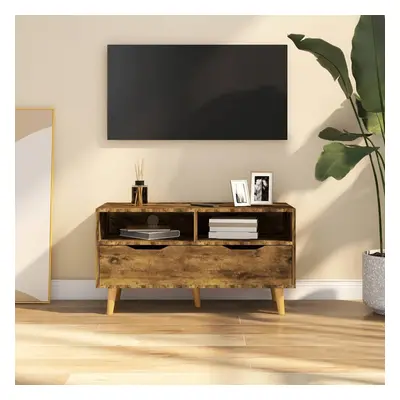 vidaXL TV skříňka kouřový dub 90 x 40 x 48,5 cm kompozitní dřevo