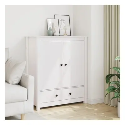 vidaXL Skříň highboard bílá 83 x 41,5 x 100 cm masivní borové dřevo