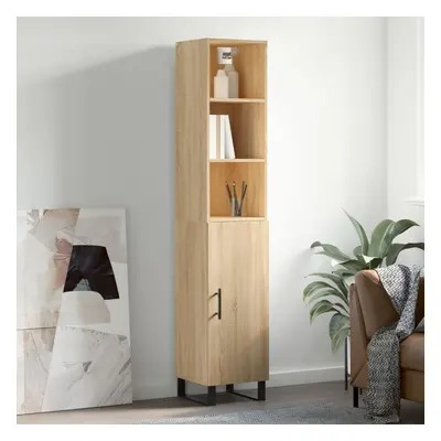 vidaXL Skříň highboard dub sonoma 34,5 x 34 x 180 cm kompozitní dřevo