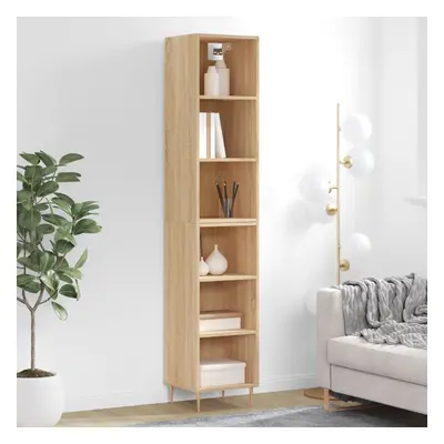 vidaXL Skříň highboard dub sonoma 34,5x32,5x180 cm kompozitní dřevo