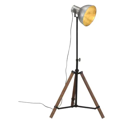 vidaXL Stojací lampa 25 W vintage stříbrná 75 x 75 x 90–150 cm E27