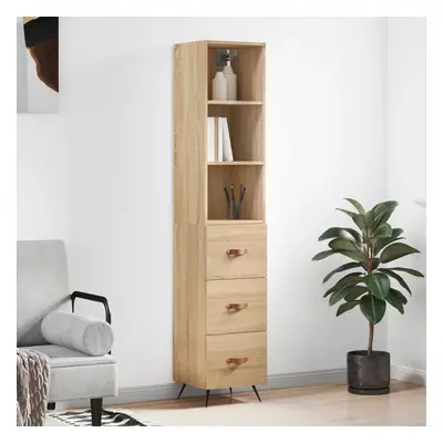 vidaXL Skříň highboard dub sonoma 34,5 x 34 x 180 cm kompozitní dřevo