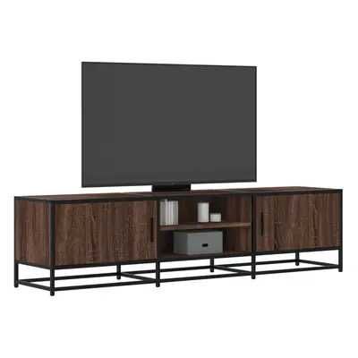 vidaXL TV skříňka hnědý dub 160 x 35 x 41 cm kompozitní dřevo a kov