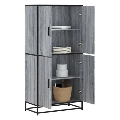 vidaXL Skříň highboard šedá sonoma 68 x 35 x 139 cm kompozitní dřevo