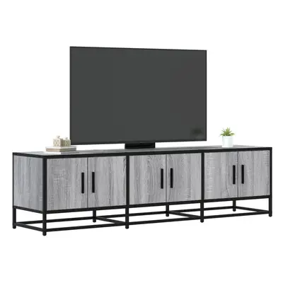 vidaXL TV skříňka šedá sonoma 150 x 35 x 41 cm kompozitní dřevo a kov