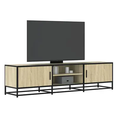 vidaXL TV skříňka dub sonoma 160 x 35 x 41 cm kompozitní dřevo a kov