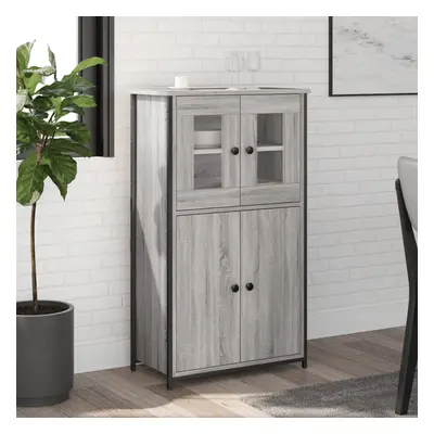 vidaXL Skříň highboard šedá sonoma 62 x 32 x 106,5 cm kompozitní dřevo