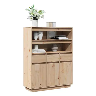 vidaXL Skříň highboard 89x34x116,5 cm masivní borové dřevo