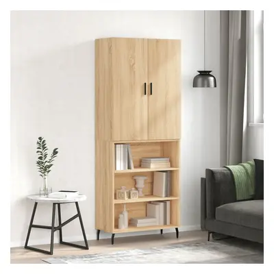 vidaXL Skříň highboard dub sonoma 69,5 x 34 x 180 cm kompozitní dřevo