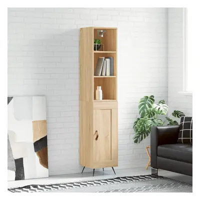 vidaXL Skříň highboard dub sonoma 34,5 x 34 x 180 cm kompozitní dřevo