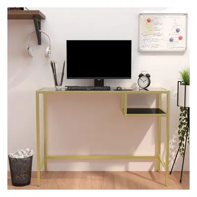 vidaXL PC stůl průhledný 100 x 36 x 74 cm tvrzené sklo