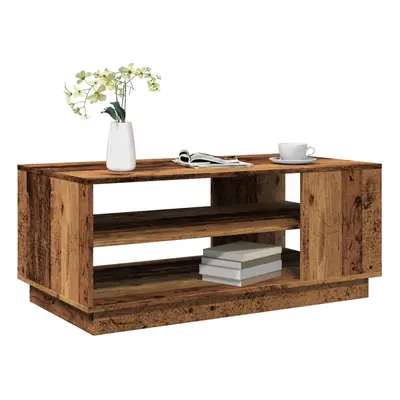 vidaXL Konferenční stolek old wood 102 x 55 x 43 cm kompozitní dřevo