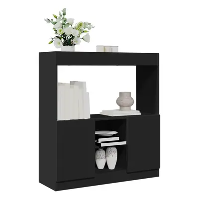 vidaXL Skříň highboard černá 92 x 33 x 100 cm kompozitní dřevo