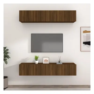 vidaXL TV skříňky 4 ks hnědý dub 80 x 30 x 30 cm kompozitní dřevo