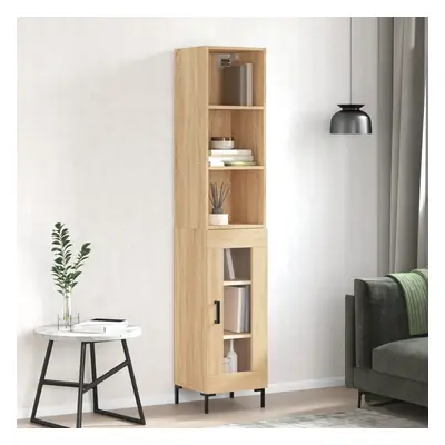 vidaXL Skříň highboard dub sonoma 34,5 x 34 x 180 cm kompozitní dřevo