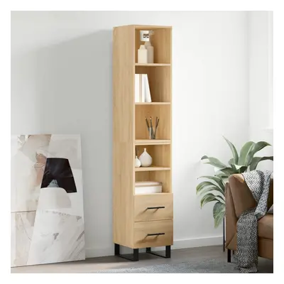 vidaXL Skříň highboard dub sonoma 34,5 x 34 x 180 cm kompozitní dřevo