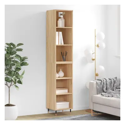 vidaXL Skříň highboard dub sonoma 34,5x32,5x180 cm kompozitní dřevo