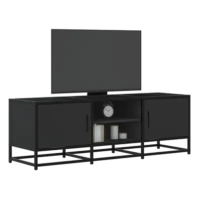 vidaXL TV skříňka černá 120 x 35 x 41 cm kompozitní dřevo a kov