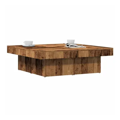 vidaXL Konferenční stolek old wood 90 x 90 x 28 cm kompozitní dřevo