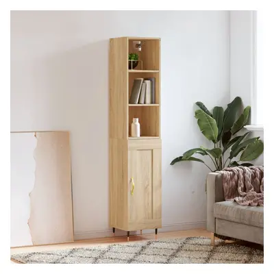 vidaXL Skříň highboard dub sonoma 34,5 x 34 x 180 cm kompozitní dřevo