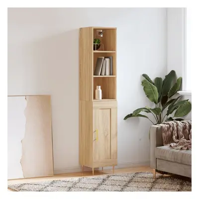 vidaXL Skříň highboard dub sonoma 34,5 x 34 x 180 cm kompozitní dřevo