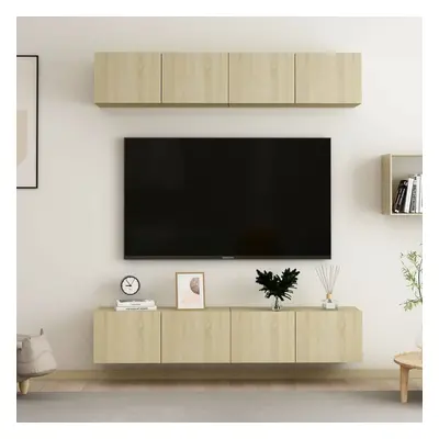 vidaXL TV skříňky 4 ks dub sonoma 80 x 30 x 30 cm kompozitní dřevo