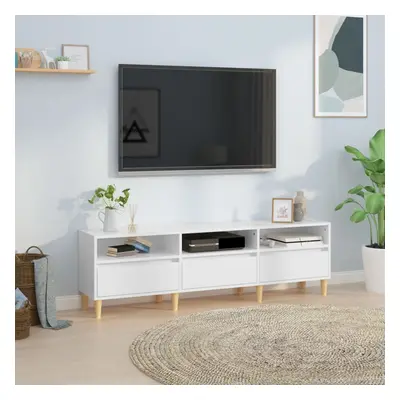 vidaXL TV skříňka bílá vysoký lesk 150 x 30 x 44,5 cm kompozitní dřevo