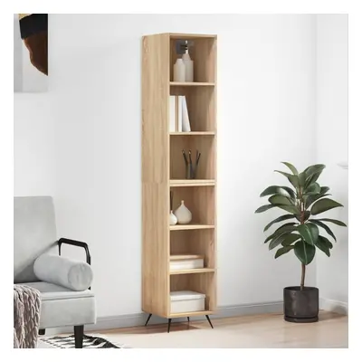 vidaXL Skříň highboard dub sonoma 34,5x32,5x180 cm kompozitní dřevo