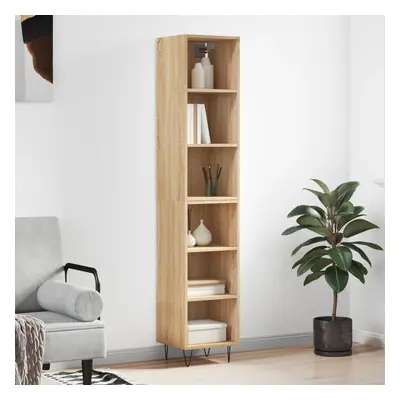 vidaXL Skříň highboard dub sonoma 34,5x32,5x180 cm kompozitní dřevo