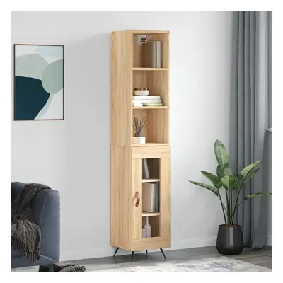 vidaXL Skříň highboard dub sonoma 34,5 x 34 x 180 cm kompozitní dřevo