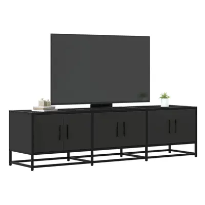 vidaXL TV skříňka černá 150 x 35 x 41 cm kompozitní dřevo a kov