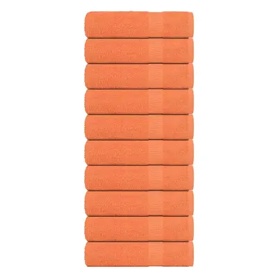 vidaXL Koupelových osušek 10 ks oranžové 100x150 cm 360 g/m²