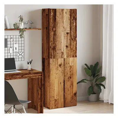 vidaXL Skříň old wood 60 x 32 x 190 cm kompozitní dřevo