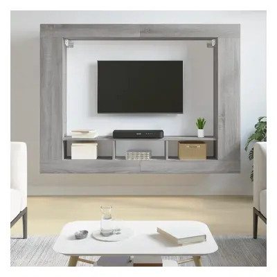 vidaXL TV skříňka šedá sonoma 152 x 22 x 113 cm kompozitní dřevo