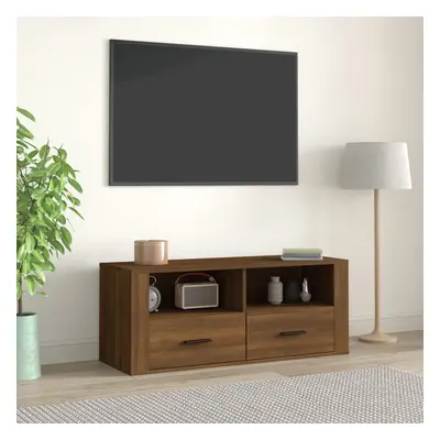 vidaXL TV skříňka hnědý dub 100 x 35 x 40 cm kompozitní dřevo