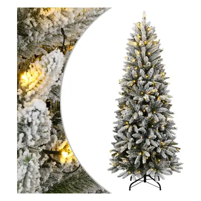 vidaXL Umělý vánoční stromek se 150 LED a sněhem 120 cm