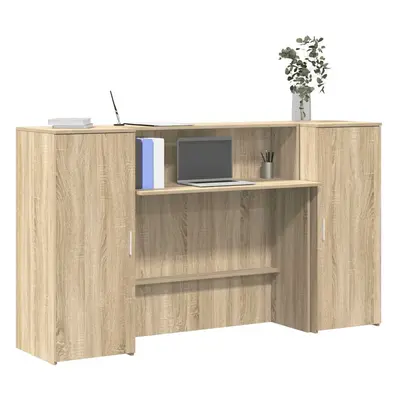 vidaXL Recepční stůl dub sonoma 180x50x103,5 cm kompozitní dřevo