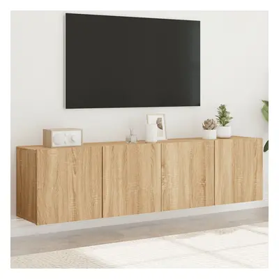 vidaXL TV skříňky nástěnné 2 ks dub sonoma 80 x 30 x 41 cm