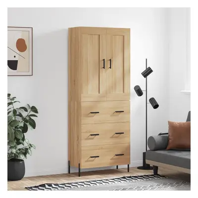 vidaXL Skříň highboard dub sonoma 69,5 x 34 x 180 cm kompozitní dřevo